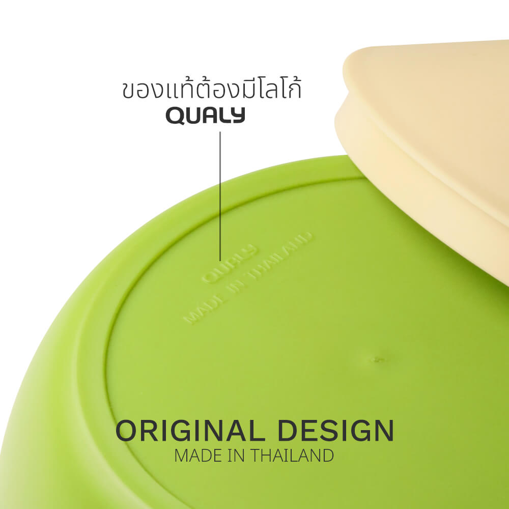 กล่องทิชชู QUALY ดีไซน์มะพร้าว สีเขียว
